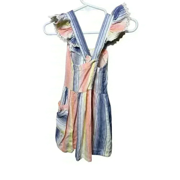 Jessica Simpson toddler girl dress 2T Colorful Stripes With Buttons - Picture 5 of 5